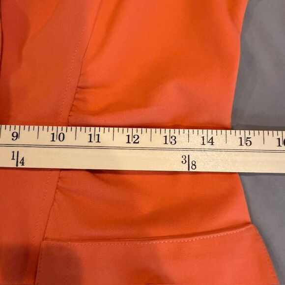 St. John Sport Clementine Stretch Twill Blazer Gold-tone Buttons Size Small - Picture 12 of 15